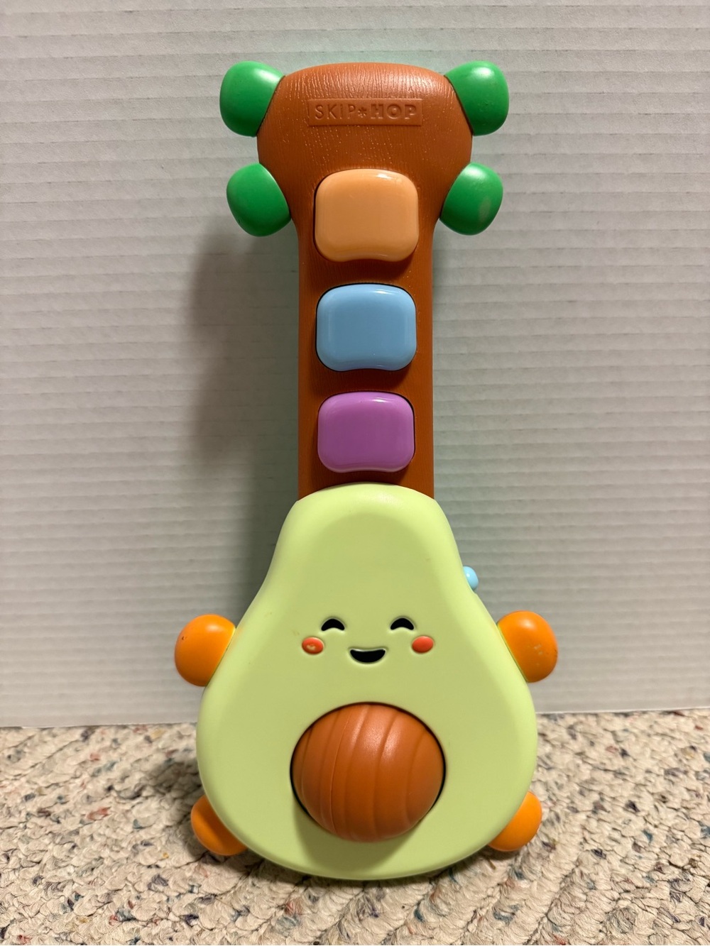 Skip Hop Avocado Guitar, Infant Learning Toy-tested